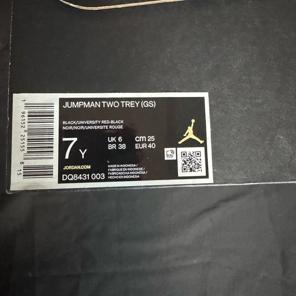 Jordan Jumpman Two Trey in Black and University Red - Picture 3 of 13